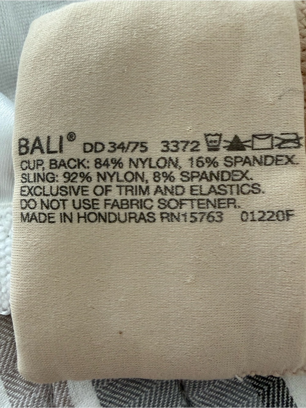 Bali Lace Longline Soft Cup Bras Set - White & Beige - Picture 4 of 4